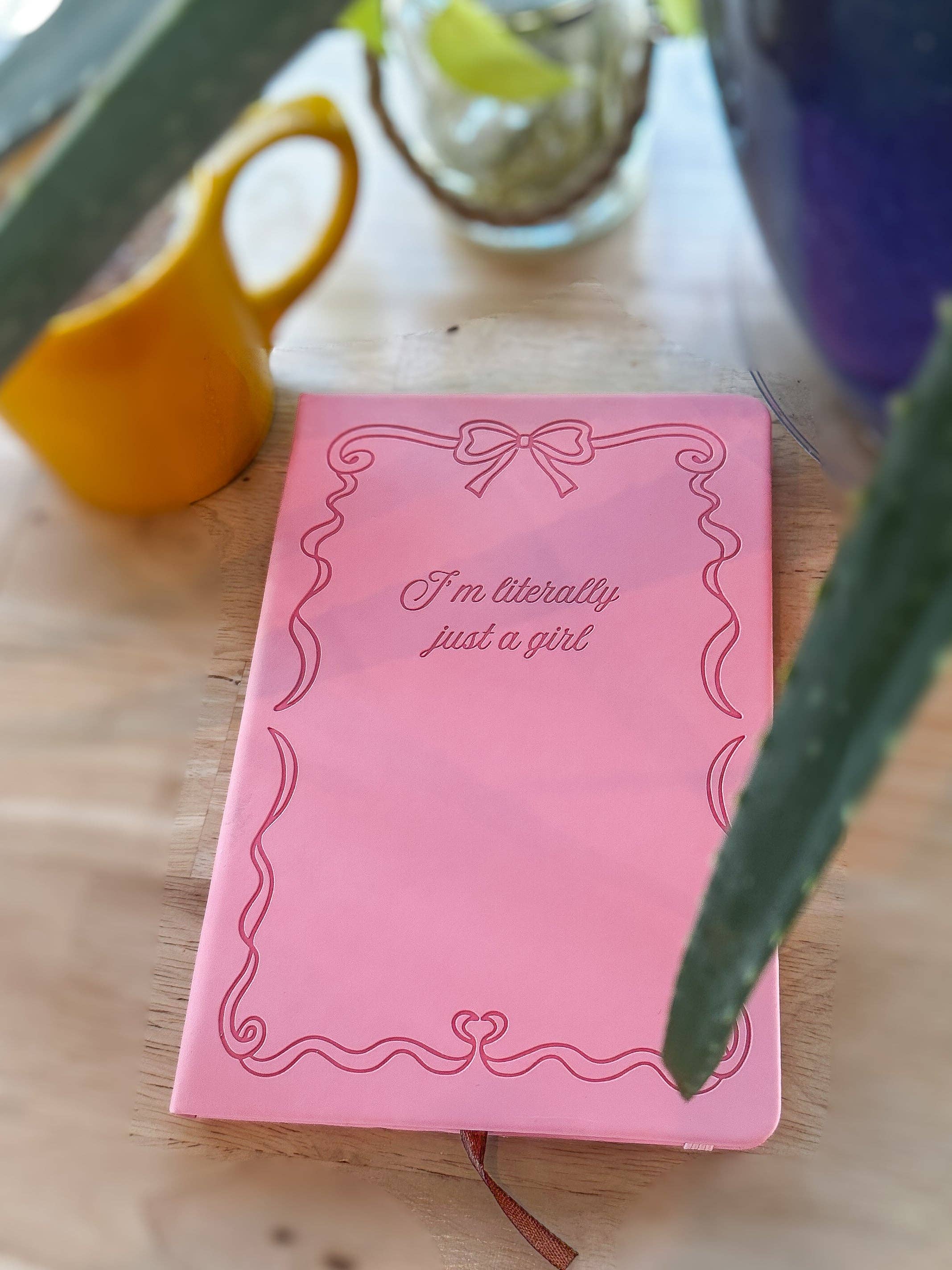 I’m Literally Just a Girl Pink Embossed A5 Journal