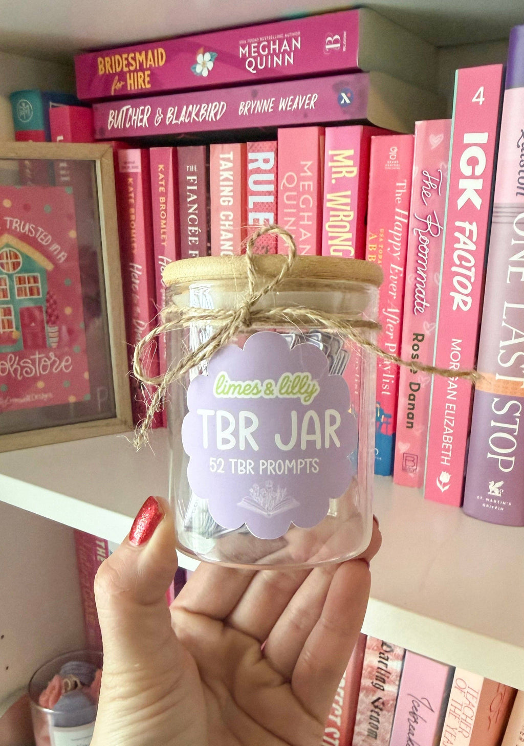 TBR Jar – 52 To-Be-Read Reading Prompts Glass Jar