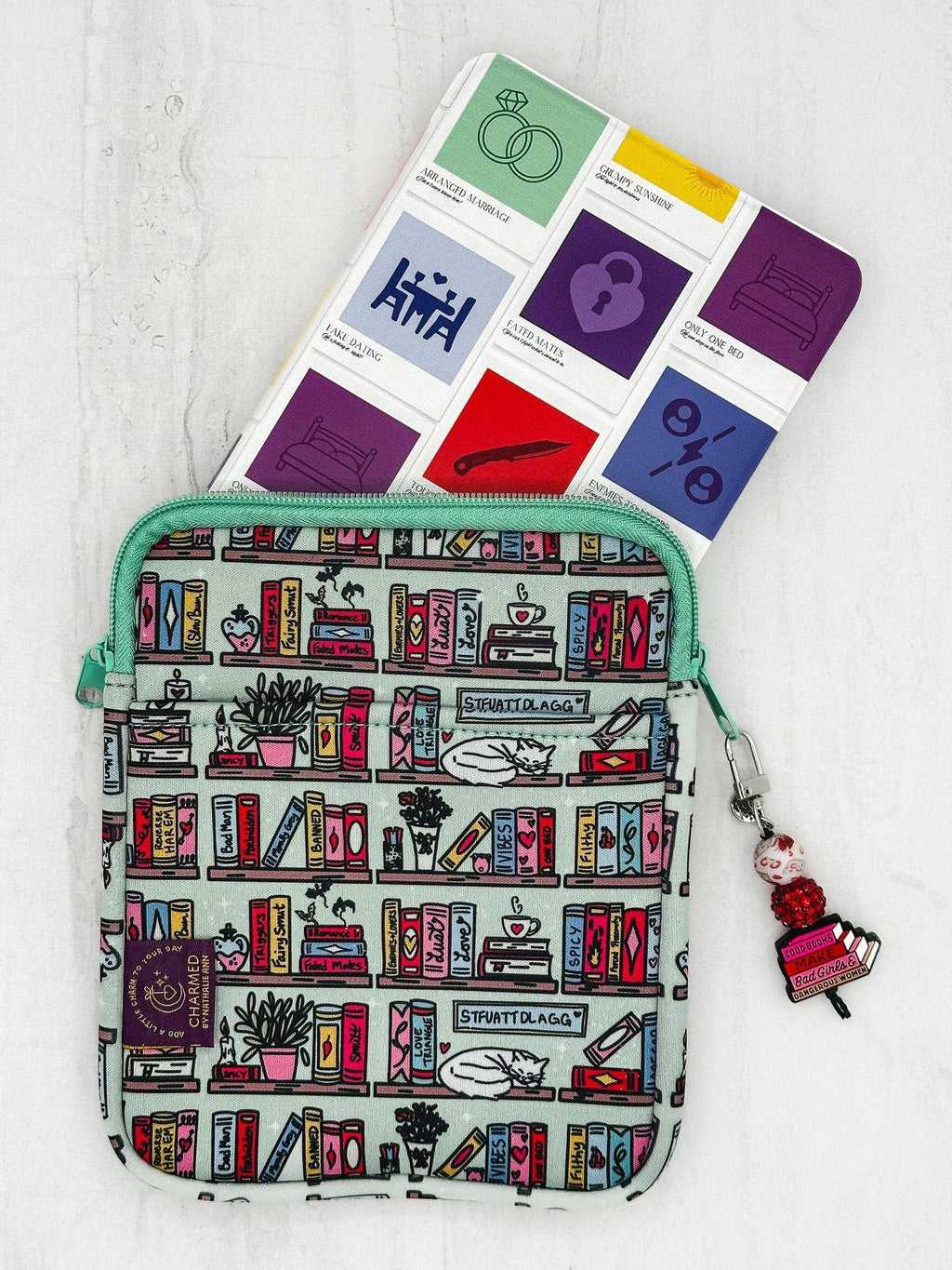 Romance Bookshelf Book Sleeve: Small