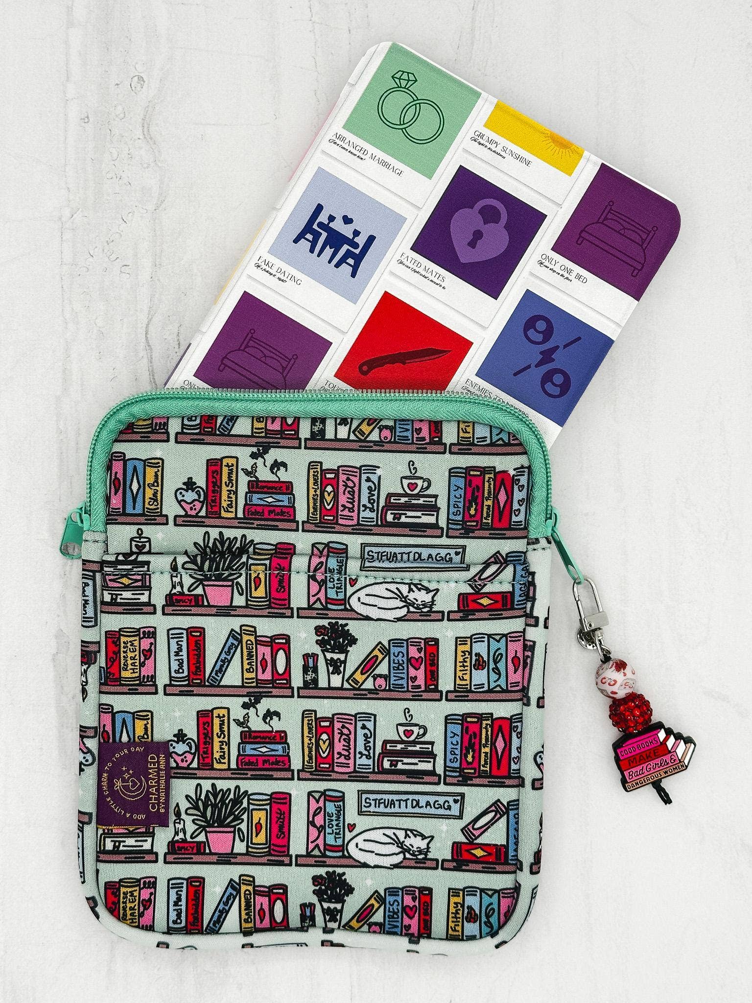 Romance Bookshelf Book Sleeve: Small