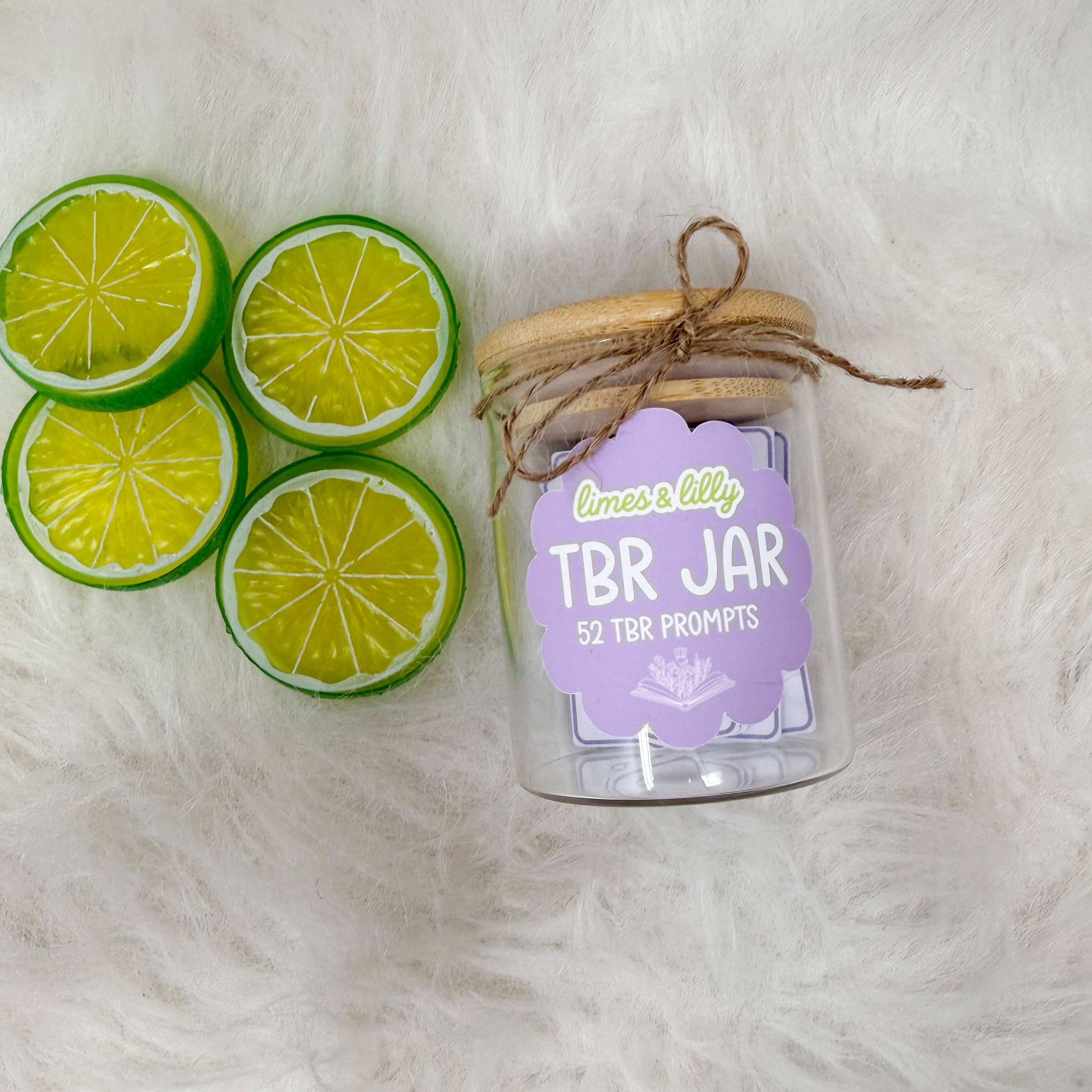 TBR Jar – 52 To-Be-Read Reading Prompts Glass Jar
