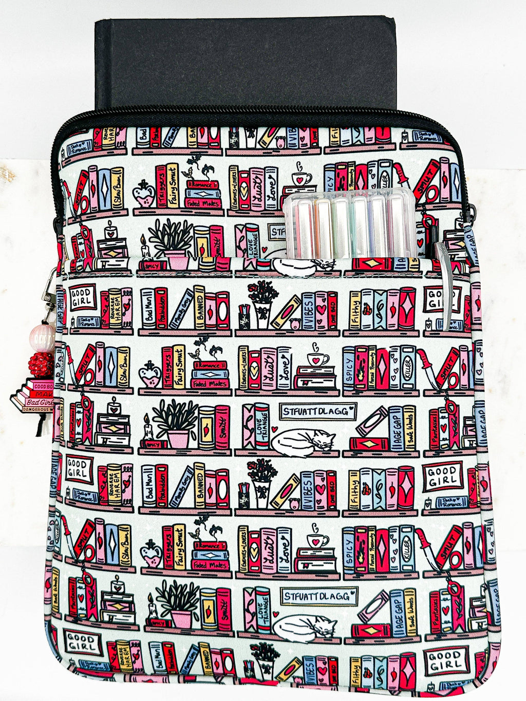 Romance Bookshelf Book Sleeve: Small