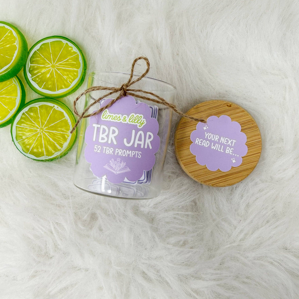 TBR Jar – 52 To-Be-Read Reading Prompts Glass Jar