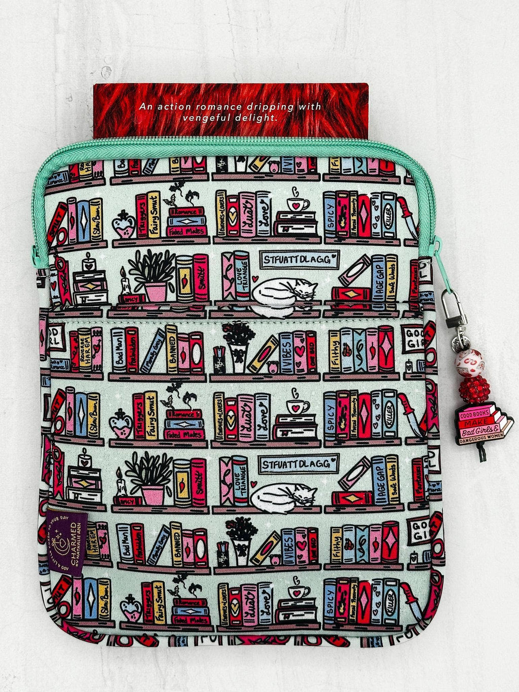Romance Bookshelf Book Sleeve: Small