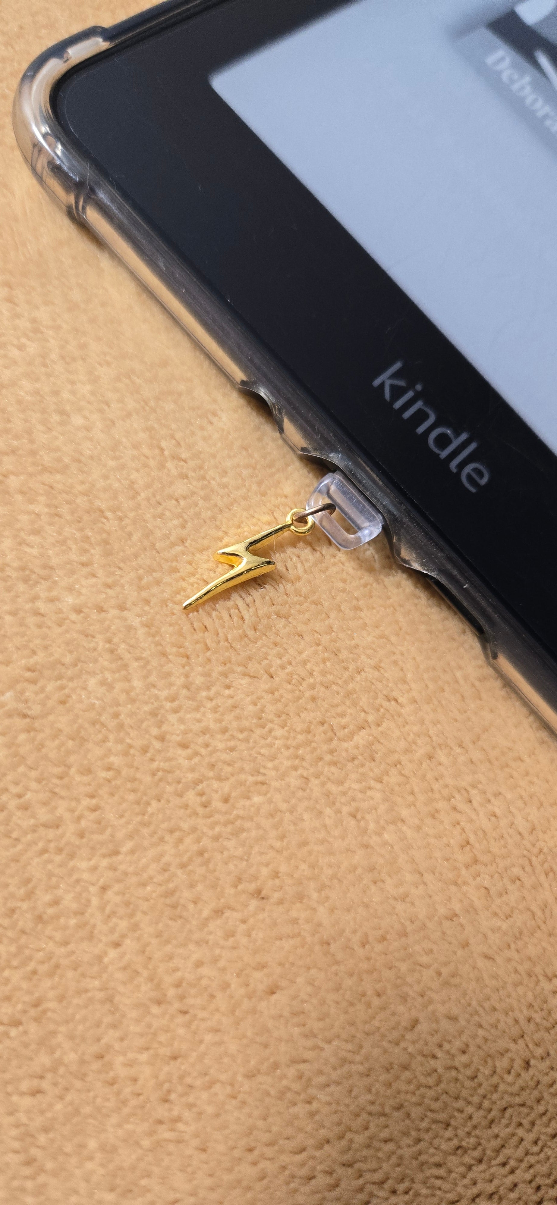 Type C Dust Plug Charm for Kindle - lightning bolt