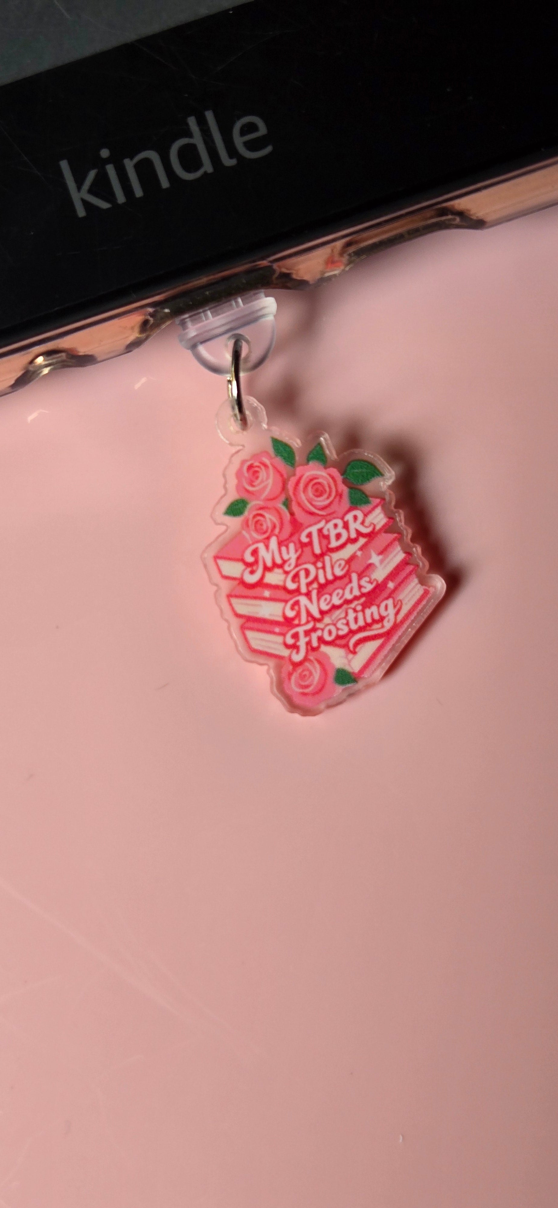 Type C Dust Plug Charm for Kindle - my tbr pile