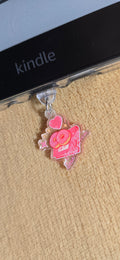 Type C Dust Plug Charm for Kindle - pink donuts