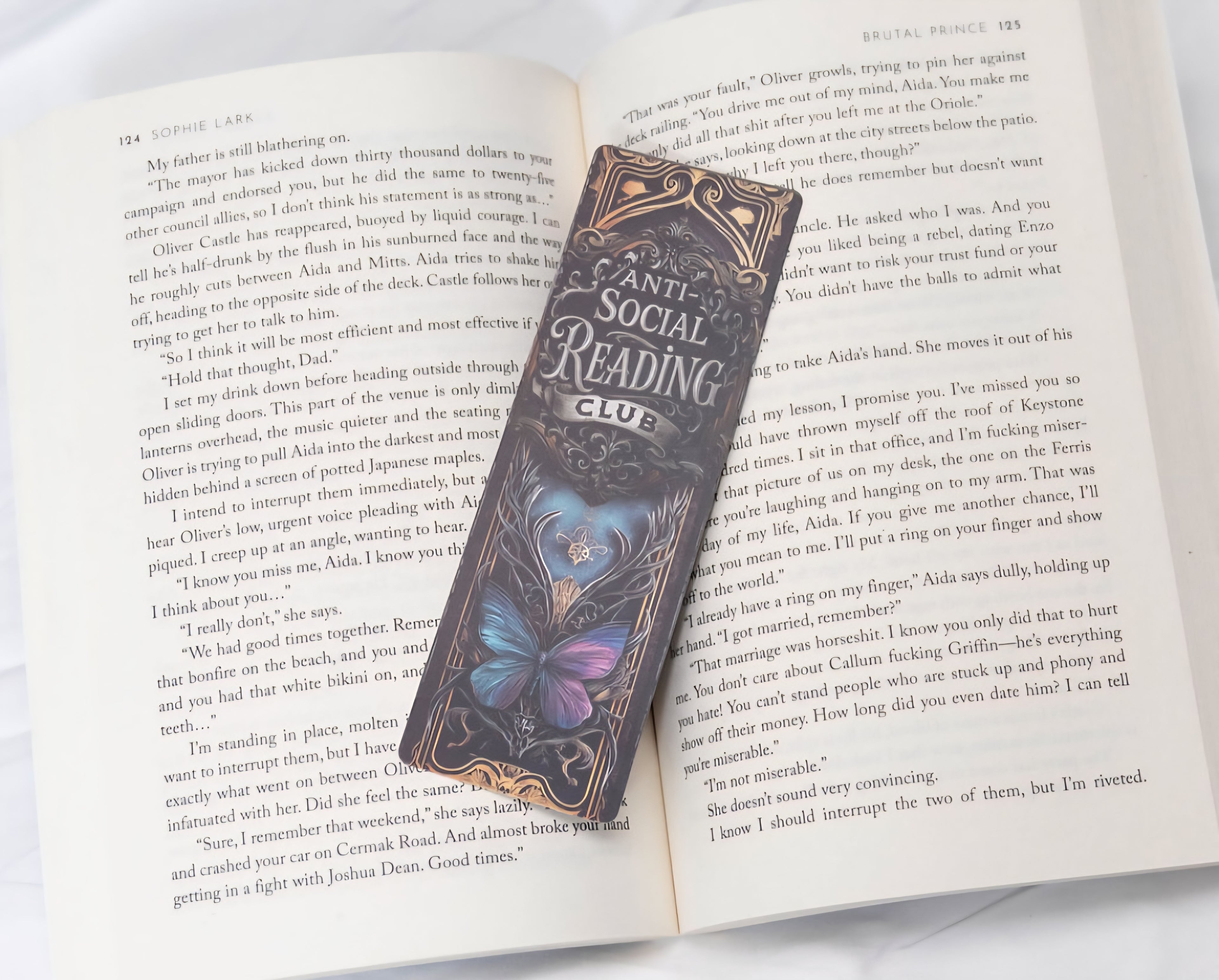 Dark Academia Bookmarks - Anti social reading club