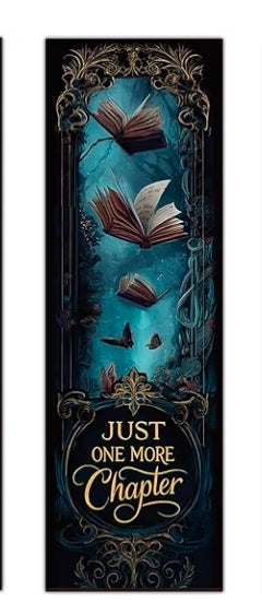 Dark Academia Bookmarks - just one more chapter