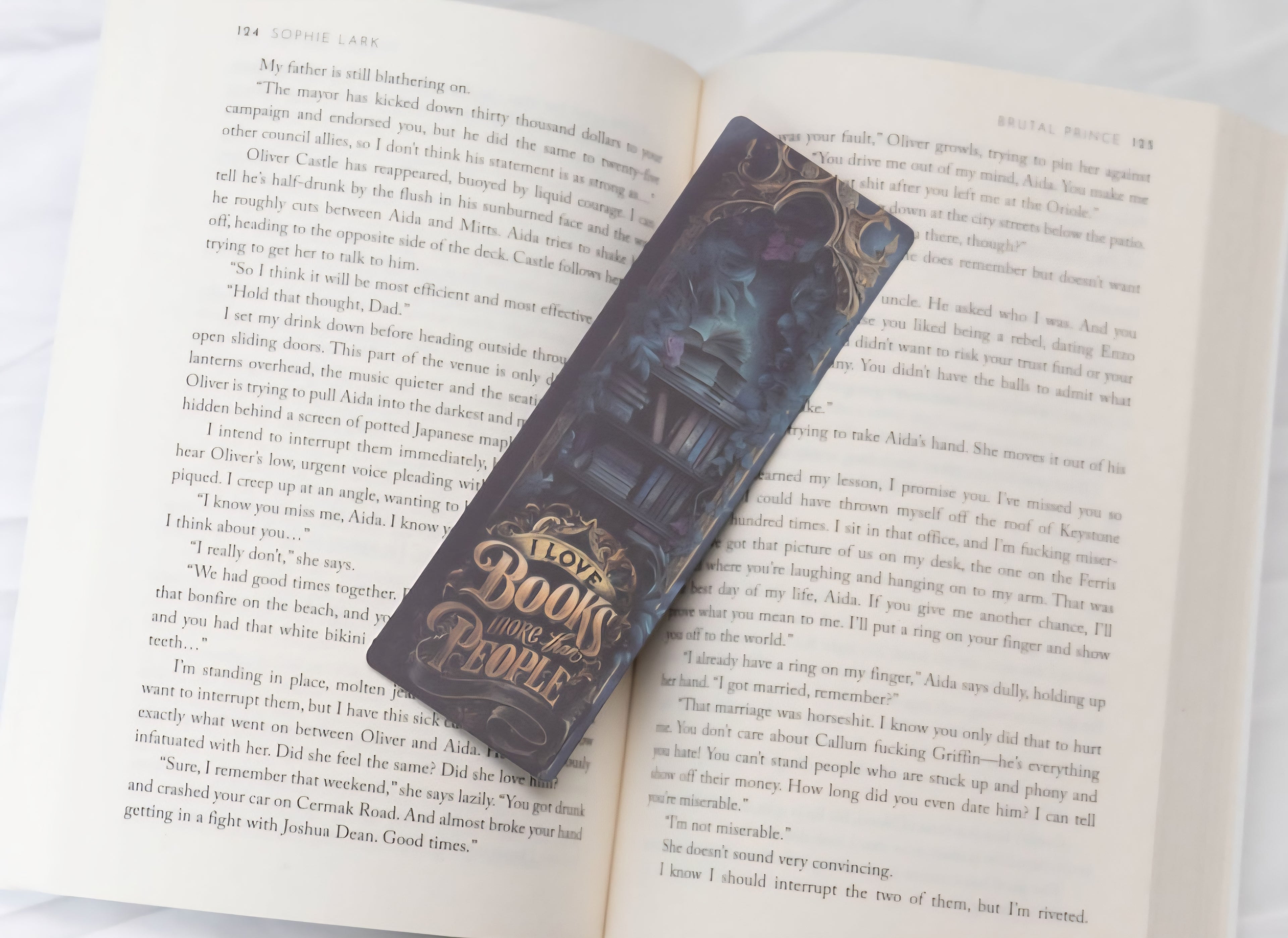 Dark Academia Bookmarks - I love books more than people