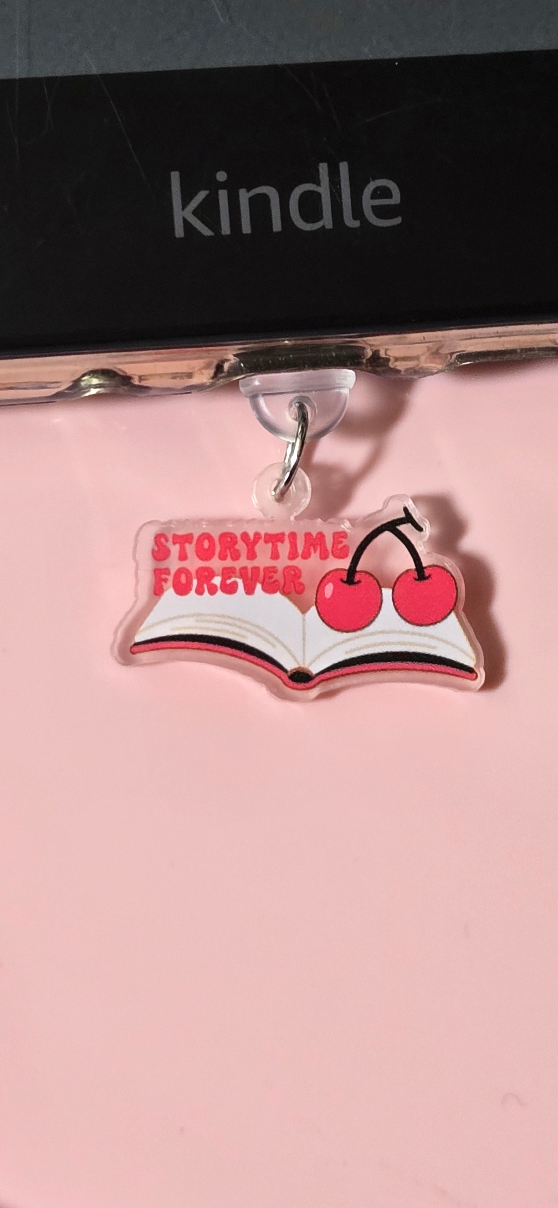 Type C Dust Plug Charm for Kindle - cherry book